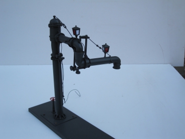 Preview: Gelenkwasserkran mit Beleuchtung in Grau