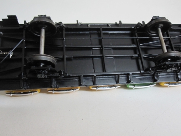 Preview: X05 Flachwagen aus Messing mit Autobeladung